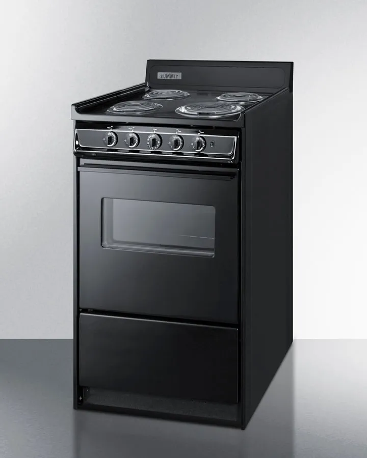 Summit TEM110CW 20" Wide Electric Coil Range
