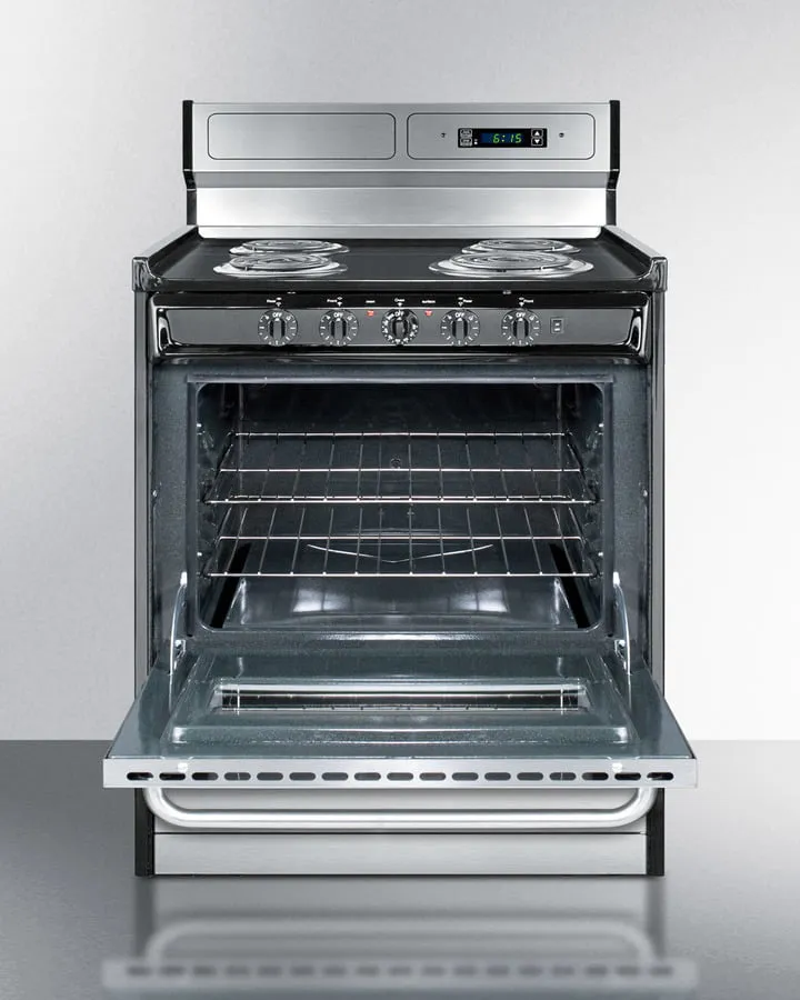 Summit TEM230BKWY 30" Wide Electric Coil Range