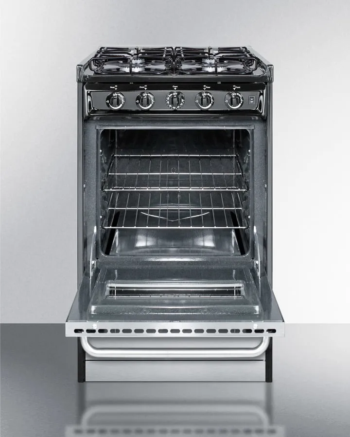 Summit TTM11027BRSW 20" Wide Gas Range