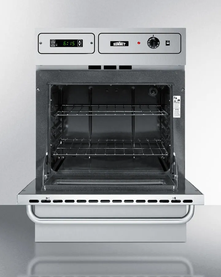 Summit TTM7882BKW 24" Wide Gas Wall Oven
