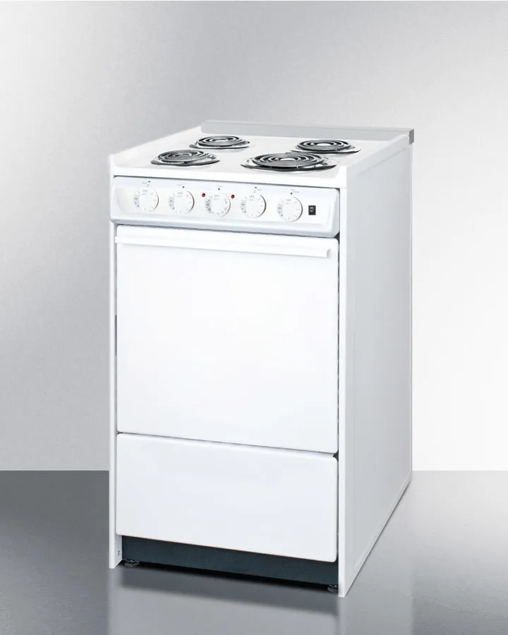 Summit WEM110R 20" Wide Electric Coil Top Range