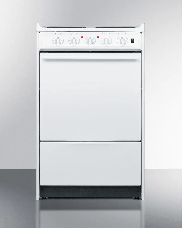 Summit WEM110R 20" Wide Electric Coil Top Range
