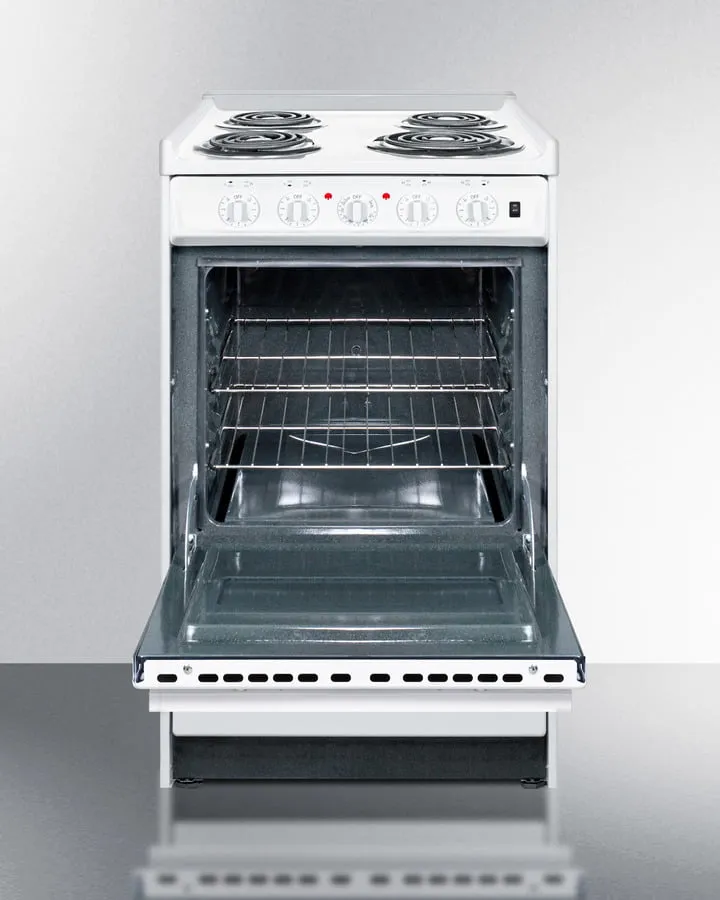 Summit WEM110R 20" Wide Electric Coil Top Range