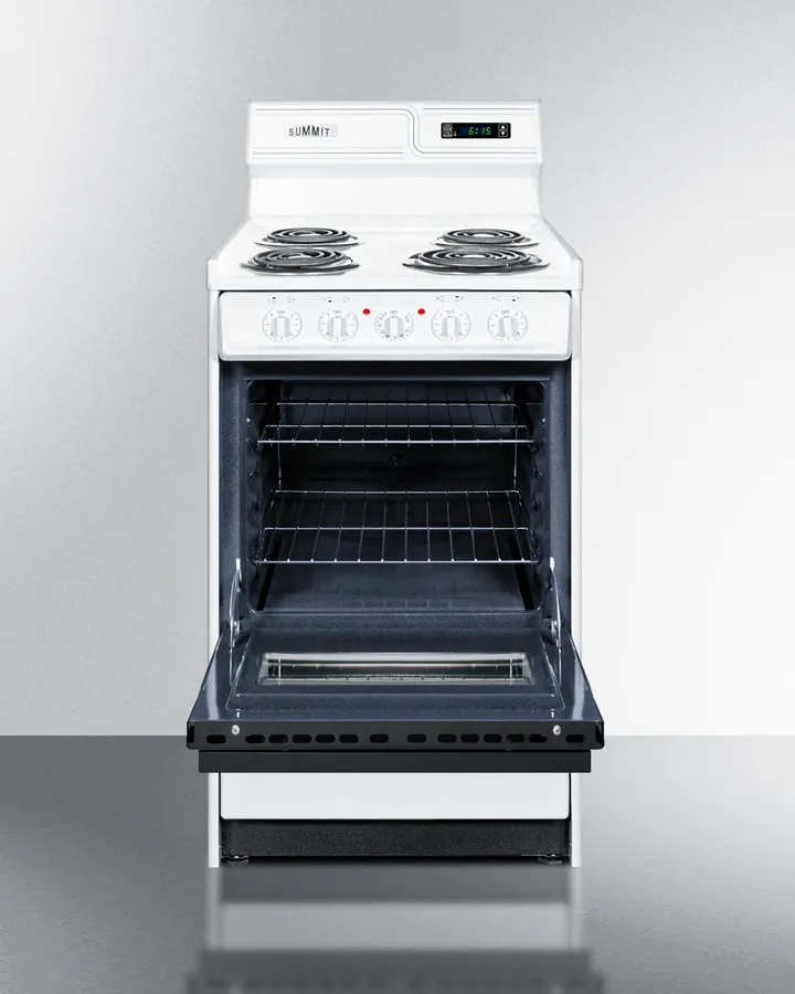 Summit WEM130DK 20" Wide Electric Coil Top Range