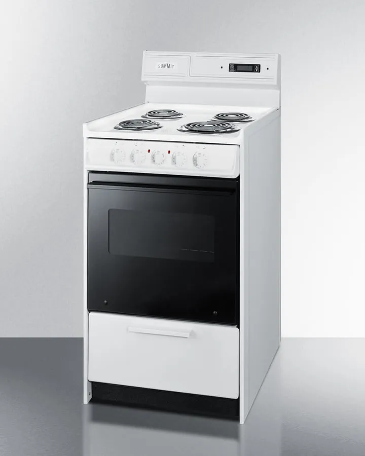 Summit WEM130DK 20" Wide Electric Coil Top Range
