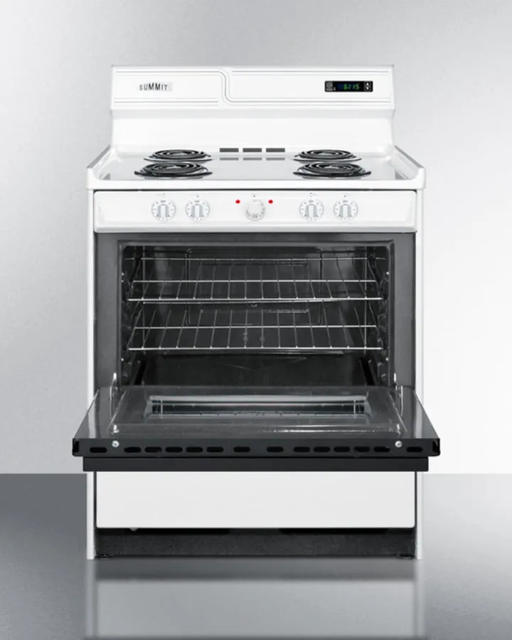 Summit WEM230DK 30" Wide Electric Coil Top Range