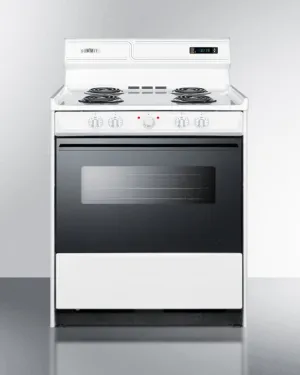 Summit WEM230DK 30" Wide Electric Coil Top Range