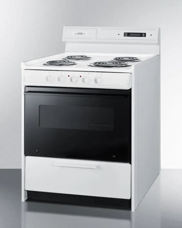 Summit WEM230DK 30" Wide Electric Coil Top Range