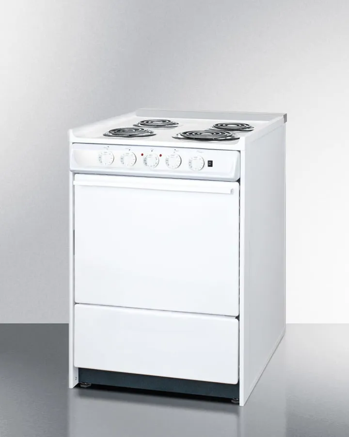 Summit WEM610R 24" Wide Electric Coil Top Range