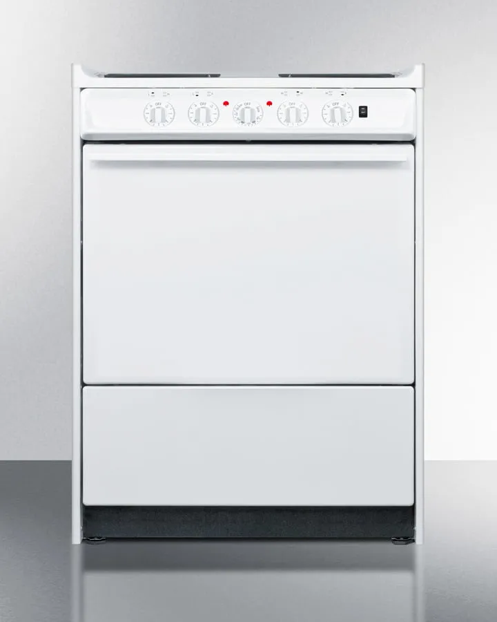 Summit WEM610R 24" Wide Electric Coil Top Range
