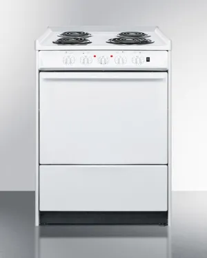 Summit WEM610R 24" Wide Electric Coil Top Range