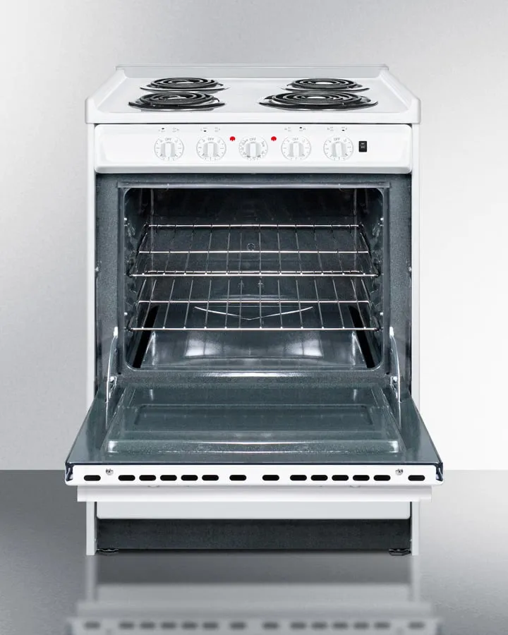 Summit WEM610R 24" Wide Electric Coil Top Range