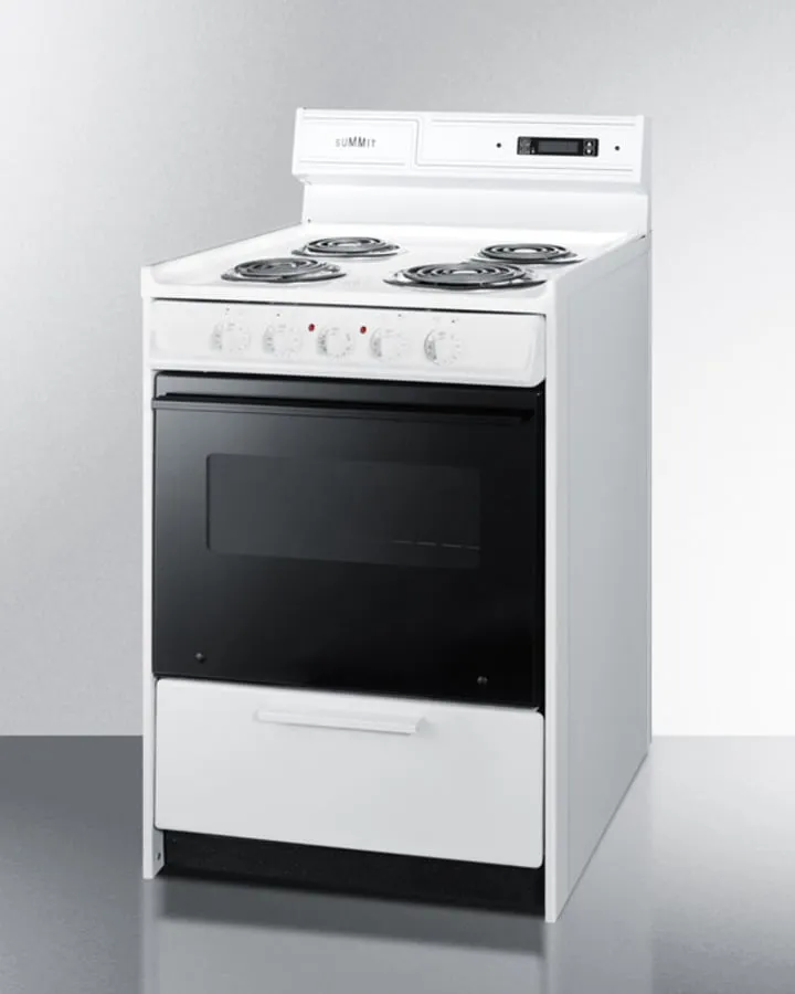 Summit WEM630DK 24" Wide Electric Coil Top Range