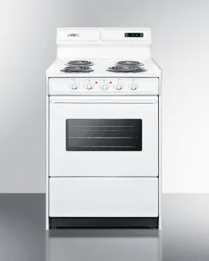 Summit WEM630KW 24" Wide Electric Coil Top Range