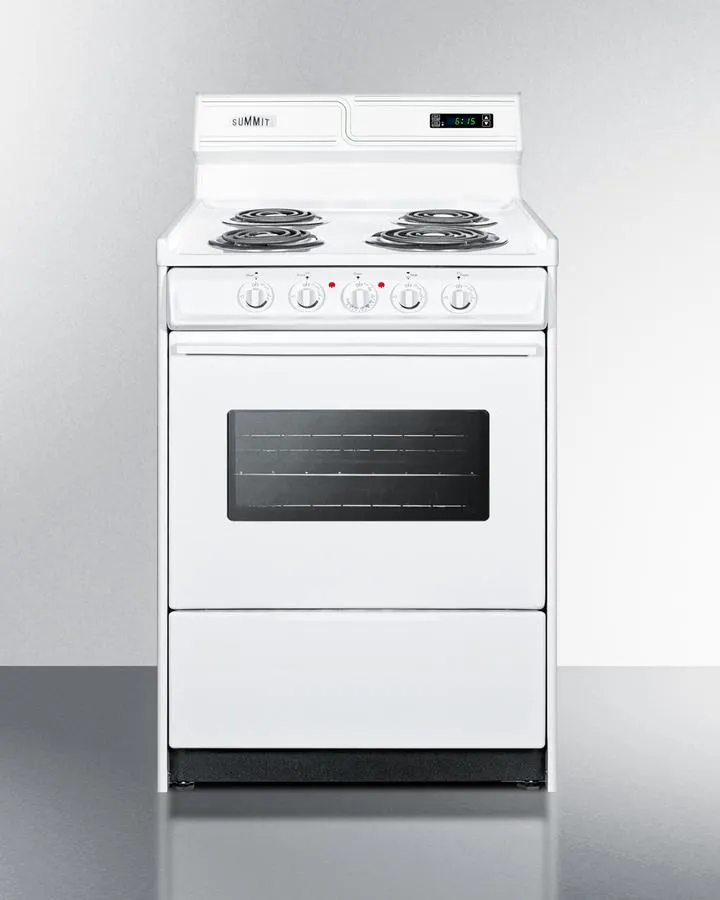 Summit WEM630KW 24" Wide Electric Coil Top Range