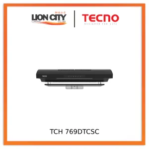 Tecno 76cm TCH 769DTCSC-BK DYNA-X Ultra Slim Hood with Auto Clean