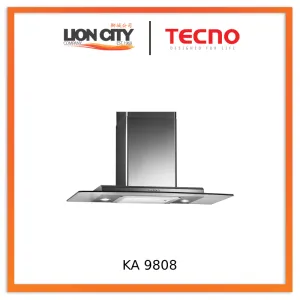 Tecno 90cm High Line Glass Chimney Hood KA 9808
