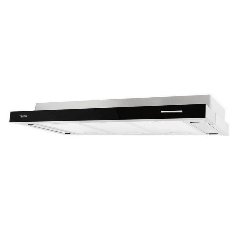 Tecno TH 678TL 60cm Slim Hood with Black Acrylic Front Panel