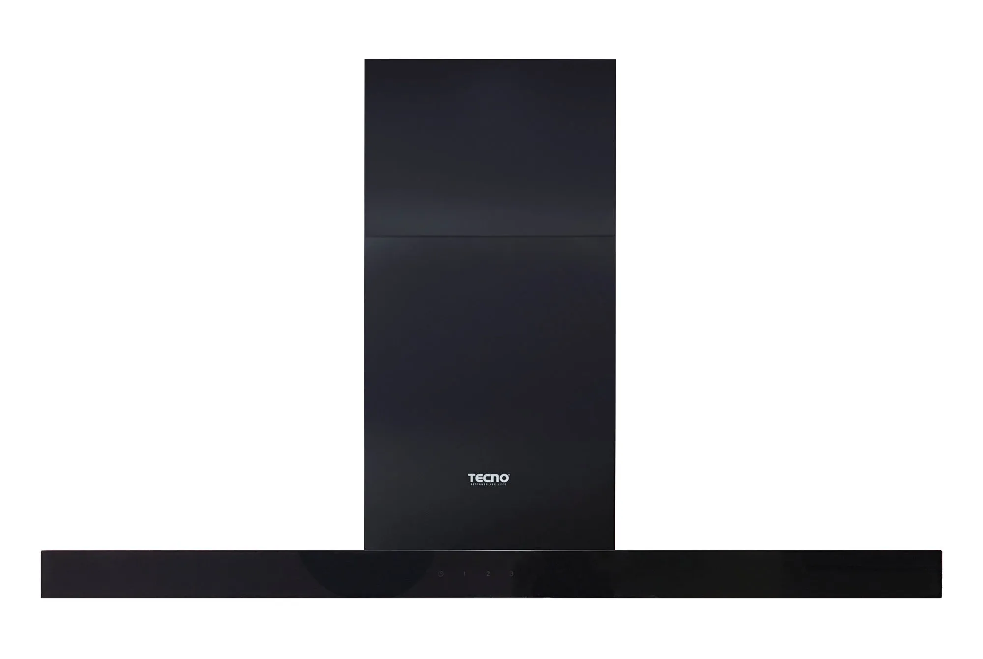 Tecno Uno KA 2238 / 90 Chimney Hood Full Black 90cm,Touch Control