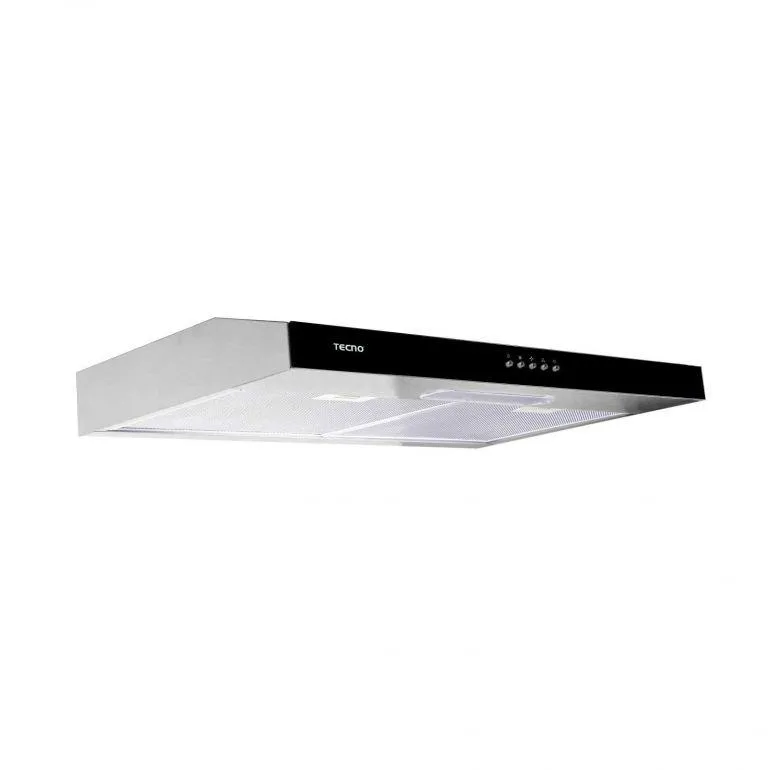 Tecno Uno TCH 6011 TL / SS Slim Line Hood S/S w/ Black Panel 60cm, Twin Motor