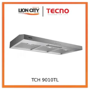 Tecno Uno TCH 9010 TL Slim Line Hood Stainless Steel 90cm, Twin Motor