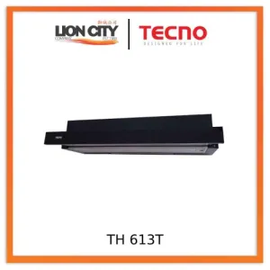 Tecno Uno TH 613 T Telescopic Hood Full Black 60cm, Twin Motor