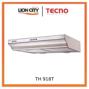 Tecno Uno TH 918 T Slim Line Hood Stainless Steel 90cm, Twin Motor