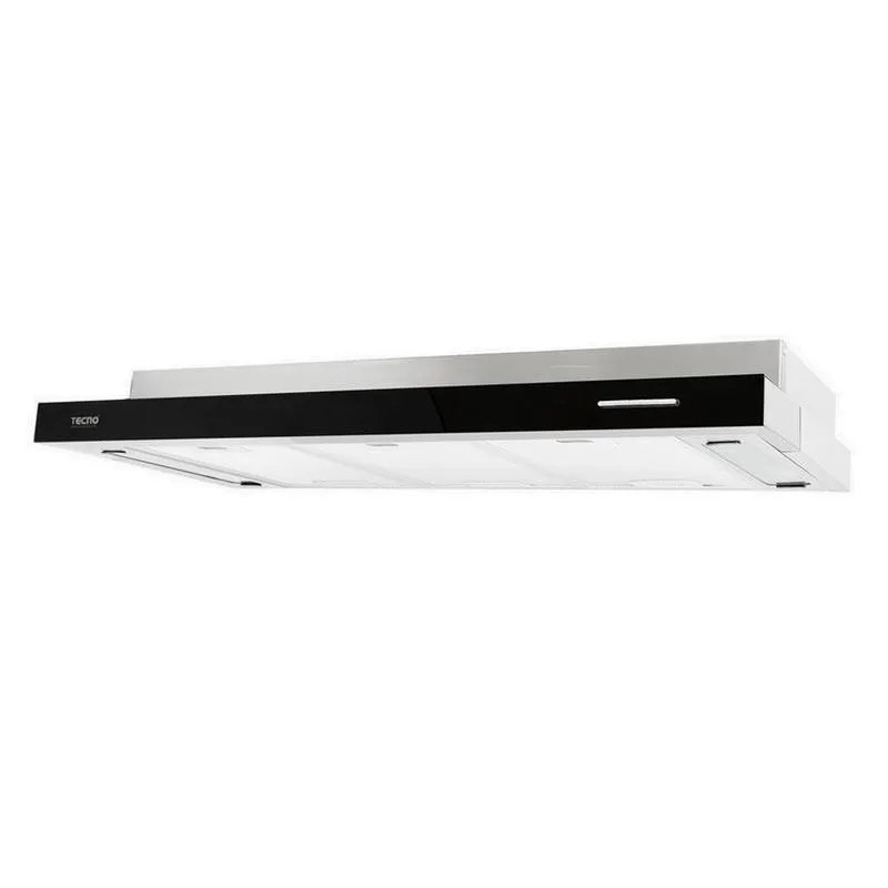Tecno Uno TH 978 TL / SS Slim Line Hood S/S w/ Black Panel 90cm, Twin Motor