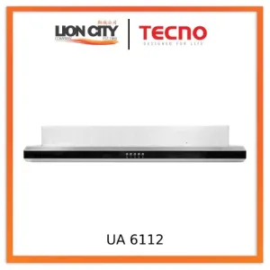 Tecno Uno UA 6112 Slim Line Hood S/S w/ Black Panel 60cm