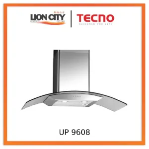 TECNO UP 9608 90cm Glass Chimney Hood