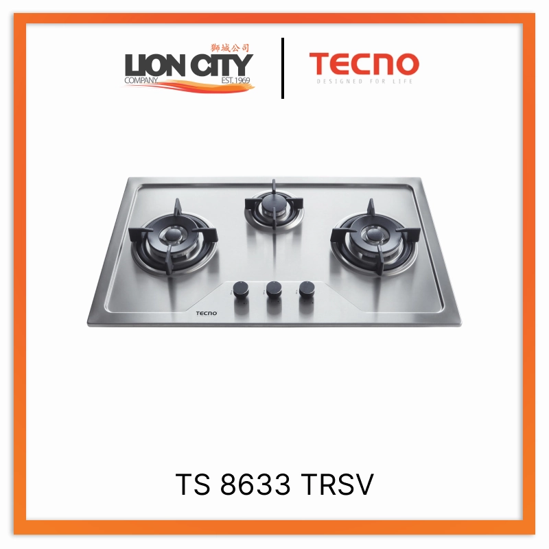 Tecno TH-919D GM 90cm Round Profile Cassette Slim Hood   TS 8633 TRSV Stainless Steel Gas Hob   TBO 630 Built-In Oven