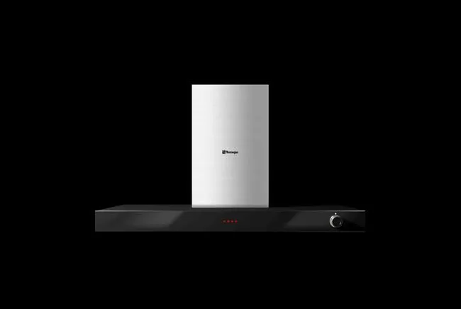 TECNOGAS CN190B 90cm Black Stainless Steel Chimney Hood