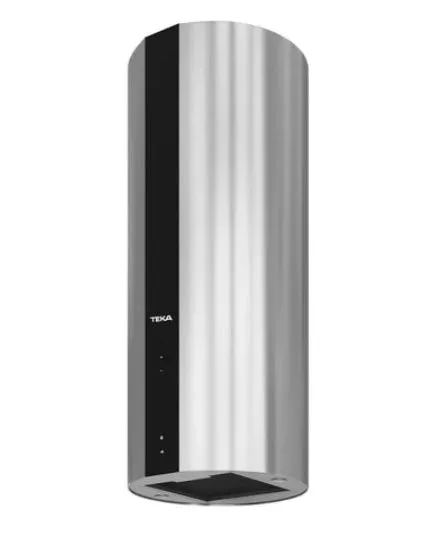 Teka CC 485 INOX Decorative Tubular Island Hood With Touch Control and Ecopower Motor, 40cm