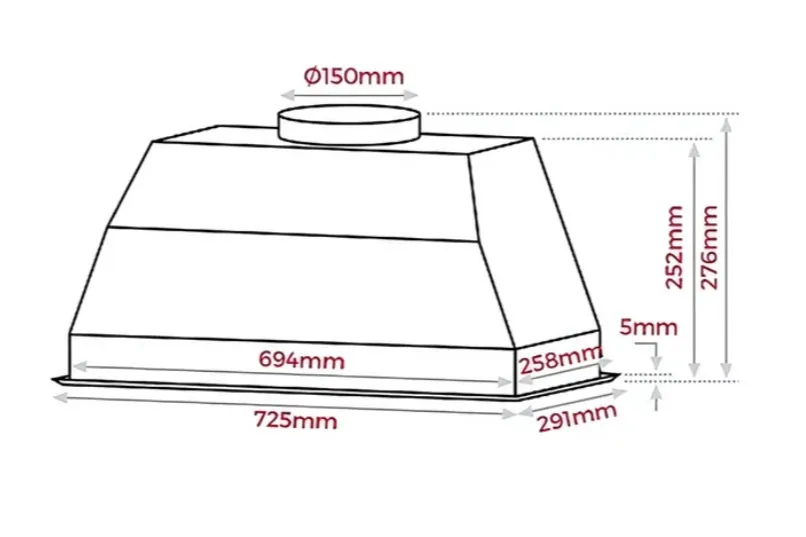 Teka GFX 72 - 70cm Built-in Hood