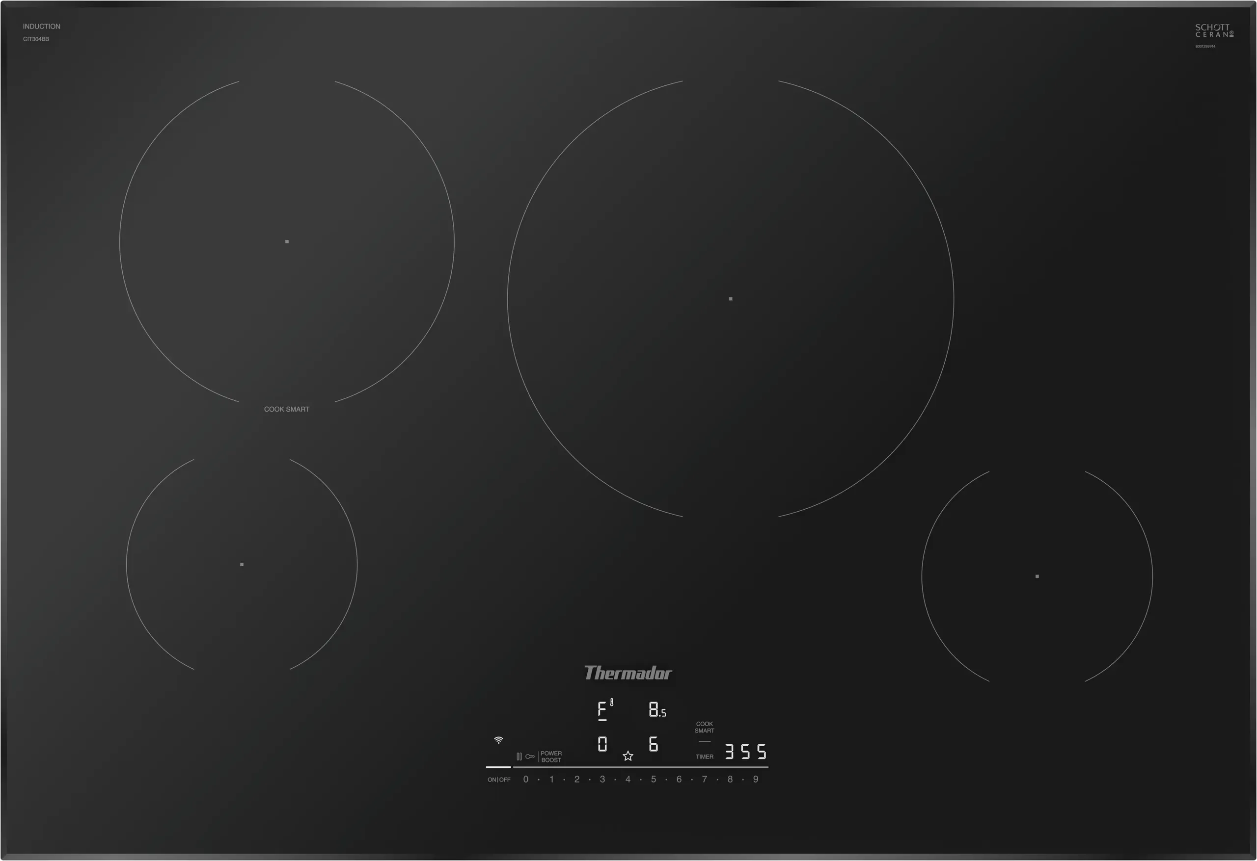 Thermador CIT304BB Heritage Induction Cooktop 30'' Black, Without Frame