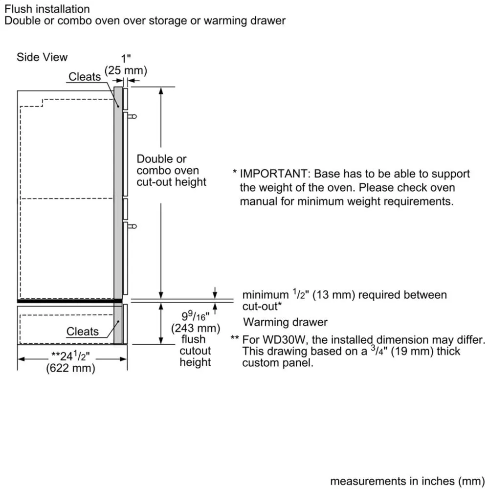 Thermador MED302WS 30-Inch Masterpiece Double Wall Oven