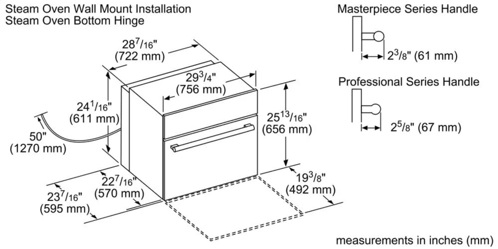 Thermador MEDS301WS 30-Inch Masterpiece Single Steam Oven