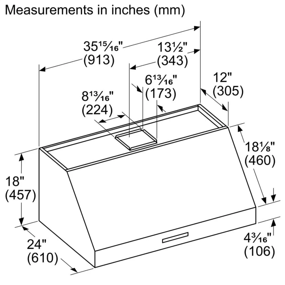 Thermador PH36HWS 36-Inch Pro Harmony Wall Hood