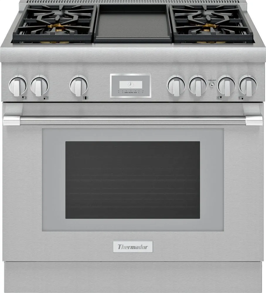 Thermador PRD364WDHU 36-Inch Pro Harmony Standard Depth Dual Fuel Range