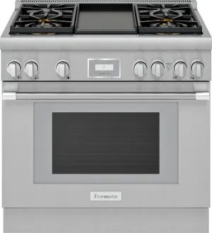 Thermador PRD364WDHU 36-Inch Pro Harmony Standard Depth Dual Fuel Range