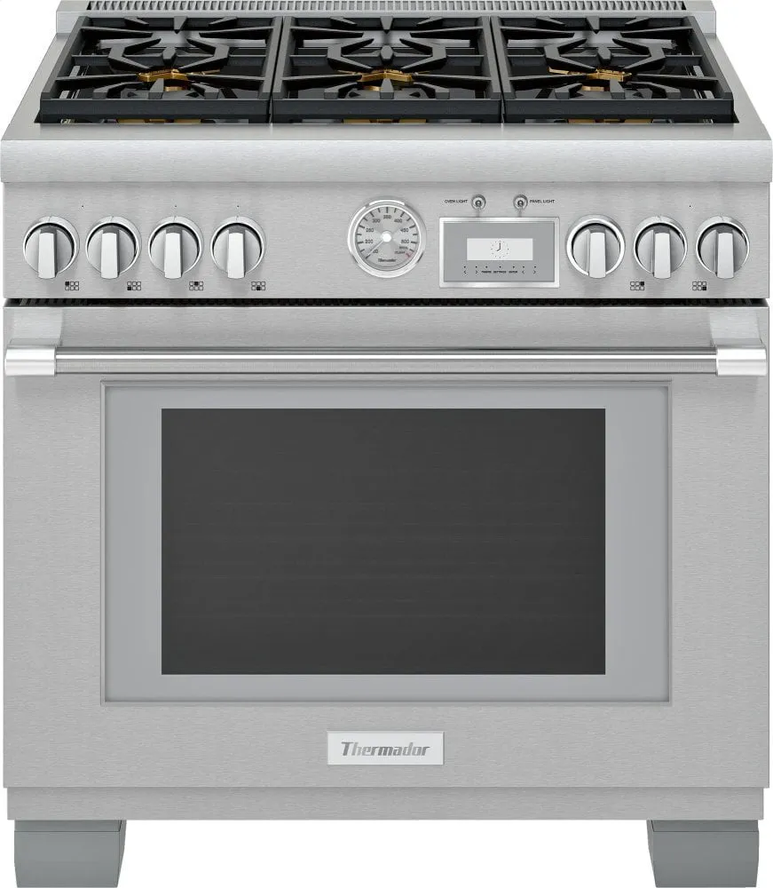Thermador PRD366WGU 36-Inch Pro Grand Commercial Depth Dual Fuel Range