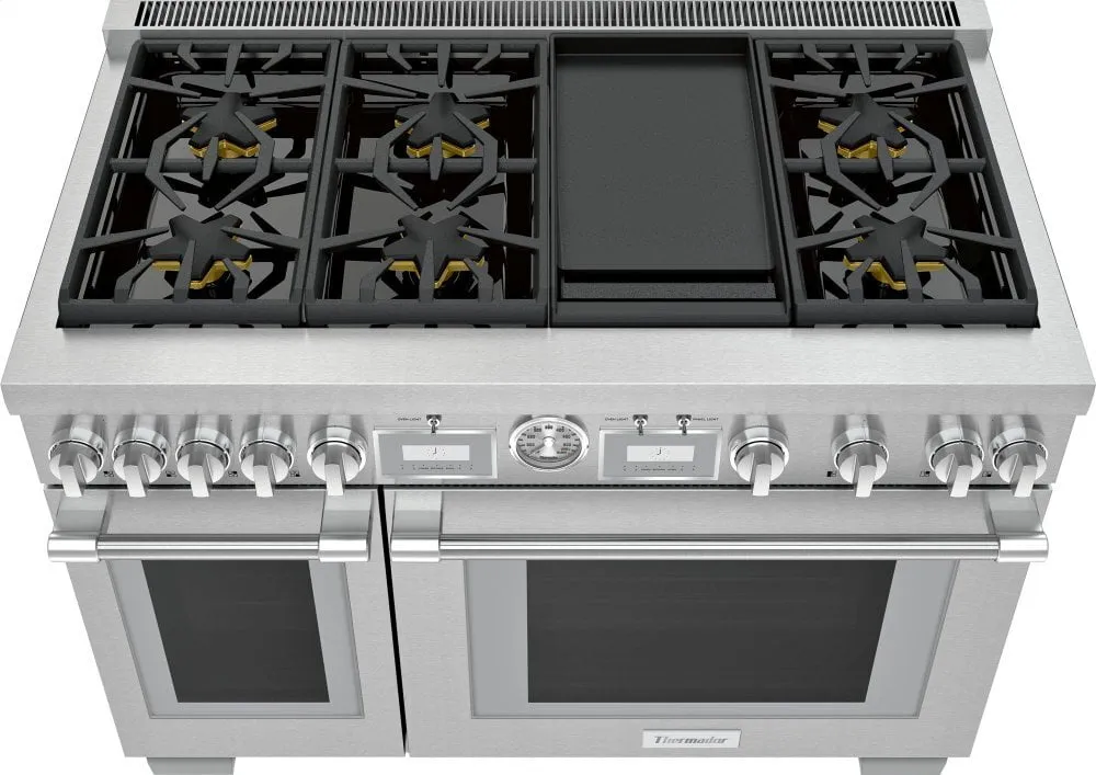 Thermador PRD486WDGU 48-Inch Pro Grand Commercial Depth Dual Fuel Range