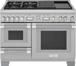 Thermador PRD48WCSGU 48-Inch Pro Grand Commercial Depth Dual Fuel Steam Range