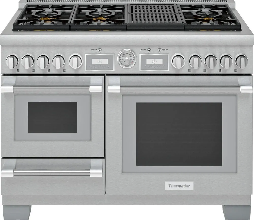 Thermador PRD48WLSGU 48-Inch Pro Grand Commercial Depth Dual Fuel Steam Range