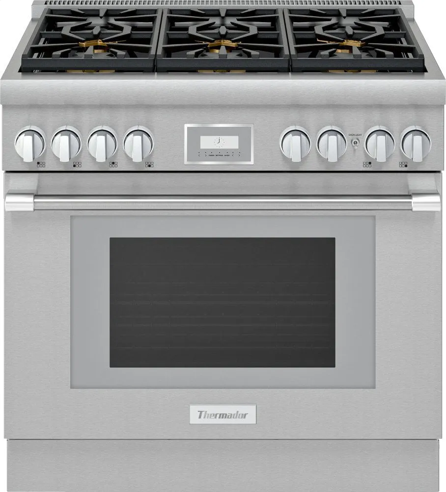 Thermador PRG366WH 36-Inch Pro Harmony Standard Depth Gas Range