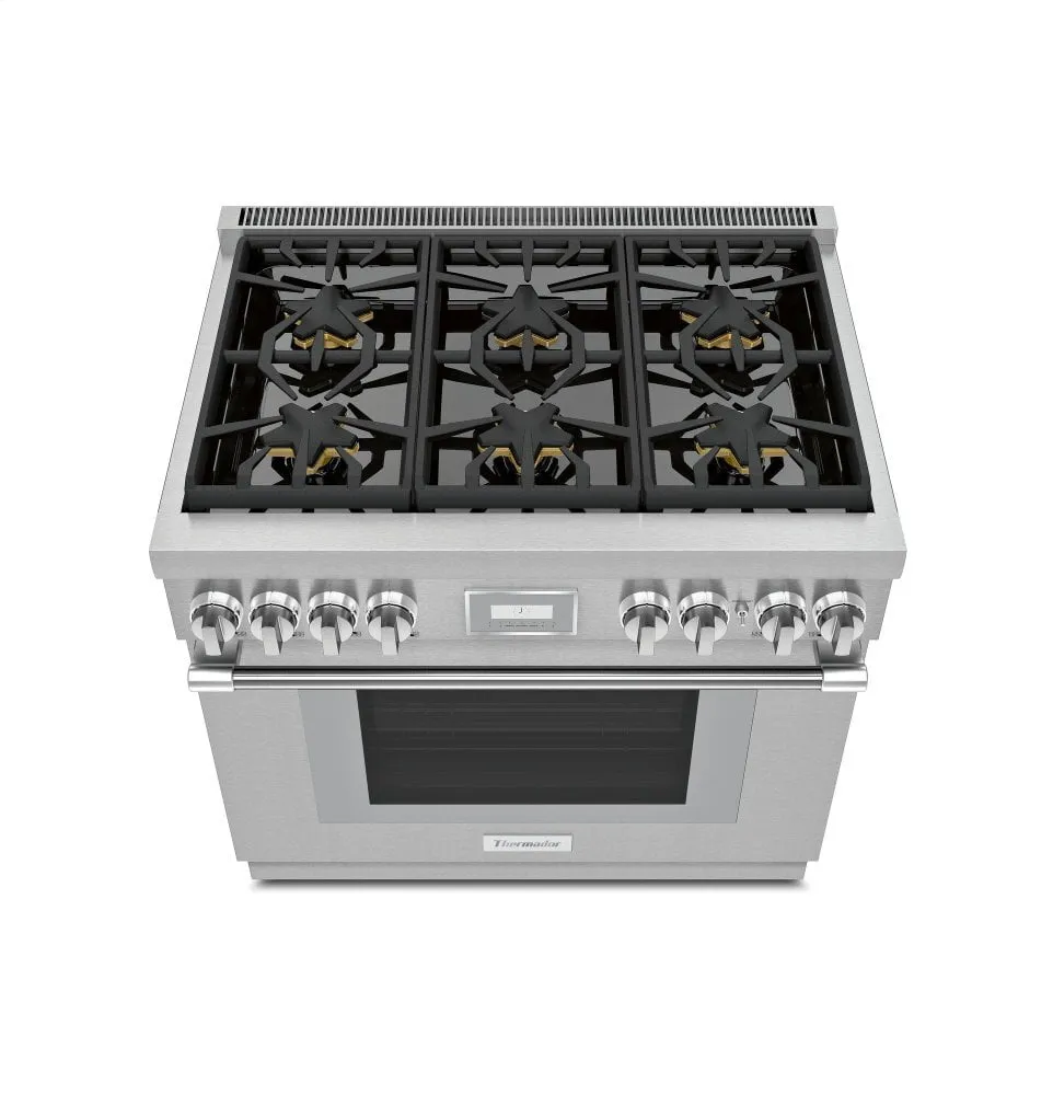 Thermador PRG366WH 36-Inch Pro Harmony Standard Depth Gas Range