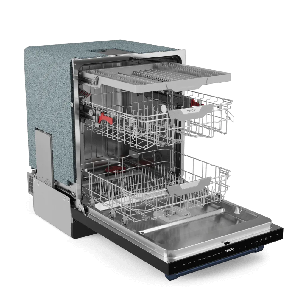 Thor Kitchen DW24X8BA00BLU 24 Inch Dishwasher Matte Black/Navy Blue Gordon Ramsay Series - Dw24X8Ba00-Blu