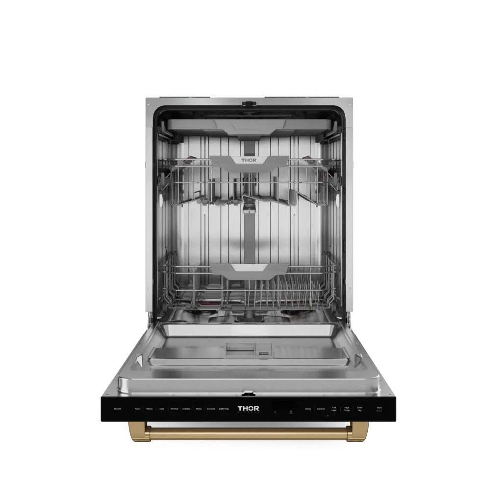 Thor Kitchen DW24X8BA00BRZ 24 Inch Dishwasher Matte Black/Bronze Gordon Ramsay Series - Dw24X8Ba00-Brz