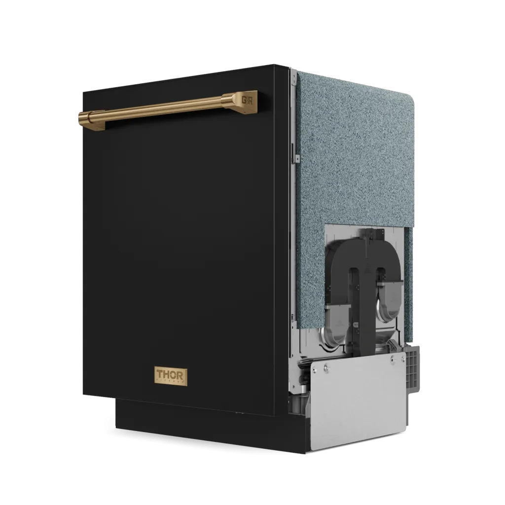 Thor Kitchen DW24X8BA00BRZ 24 Inch Dishwasher Matte Black/Bronze Gordon Ramsay Series - Dw24X8Ba00-Brz