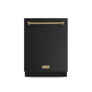 Thor Kitchen DW24X8BA00BRZ 24 Inch Dishwasher Matte Black/Bronze Gordon Ramsay Series - Dw24X8Ba00-Brz